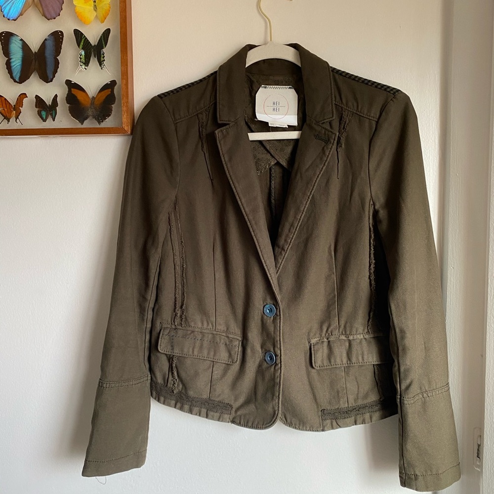 Anthropologie Cotton Blazer